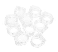 10 Piezas Cubierta Protectora de Botón Pulsador 22mm de Plástico | Apertura Central de 22mm, Ventana Visible de Estado, para Botones de Arranque y Control en Talleres