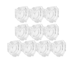 10 Piezas Cubierta Protectora Transparente 22 MM | Plástico Ventana Clara y Montaje Rápido, para Control Industrial y Lámparas de Señalización