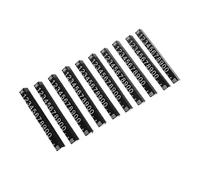 10 Piezas Cubo de Etiquetas de Precio Jpy Ajustable | Plástico, Montaje Fácil y Display Reordenable, para Mostrador de Joyería Contraste Alto