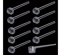10 piezas Cucharas medidoras, Cuchara medidora gramos, Cacito dosificador creatina, Scoop proteina - Con escala de 2g, 3g y 4g - Ideal para proteína en polvo, café, leche en polvo, repostería y cocina