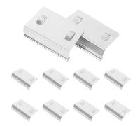 10 Piezas Cuchilla Dentada de Acero Inoxidable Ligera | Hoja Ángulo Optimizado para Corte Preciso, Fácil Reemplazo, Uso en Líneas de Ensamblaje y Embalaje