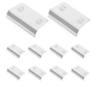 10 Piezas Cuchilla Dentada de Repuesto Plata de Acero Inoxidable | Hoja Serrada Ángulo de Corte Optimizado, Compatible Líneas de Ensamblaje y Almacenes, Minimiza Atascos y Desgarros