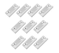 10 Piezas Cuchillas de Repuesto Dientes de Hierro | Hoja Dentada Afilada para Corte Rápido, Base Sólida Orificios para Montaje, Uso en Almacenes y Oficinas