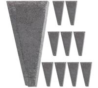10 Piezas Cuña Triangular Cuñas Con Mango Redondo Cuña De Martillo De Herrero Herramienta De Reparación De Ejes Al Aire Clavo De Hierro Acero De Alto Carbono