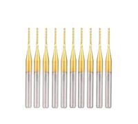 10 piezas de 0,5-3,175 mm carburo recubierto titanio for PCB, fresas extremo maíz for máquina herramienta CNC(10pcs 1.5mm)