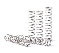 10 piezas de 0,6 x 6 mm, diámetro del alambre de 0,6 mm, diámetro exterior de 6 mm, longitud de 10 a 50 mm, resorte de compresión de acero inoxidable 304 (n.º 360)(Length 50mm)