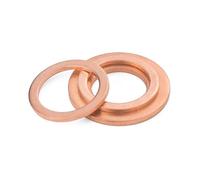 10 piezas de 2 mm de espesor M3 4 5 6 7 8 10 12 13 14 15 16 17 18 20 21 mm arandela de cobre junta sólida tapón de cárter sello de aceite(10x13x2mm)