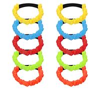 10 Piezas de 3 Bandas para Correr con Patas, 5 Colores, Cuerda Elástica Colorida para Adultos y Niños, para Correr en Relevo, Día de Campo, Patio Trasero