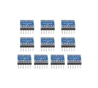 10 Piezas de 4 Canales IIC I2C Convertidor de Nivel LóGico MóDulo Bidireccional 3,3 V una 5 V Palanca de Cambios para (Paquete de 10)