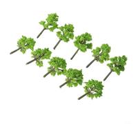 10 piezas de 4 cm para árboles modelo a escala HO para diorama de ferrocarril y paisaje, simulación de resina plástica para diseños de trenes, accesorios para hacer modelos y manualidades