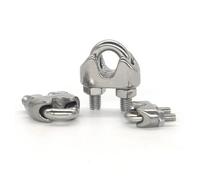 10 piezas de abrazadera de cable de acero inoxidable plateado tipo U, M2, M3, M4, M5, M6, M8, M10 y M12 mm, for uso doméstico. para Reparación Tuberías y Industriale(M8)