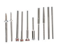 10 piezas de abrazadera para papel de lija, barra, clip, varilla, rueda de goma, mandril especial para lijado y pulido