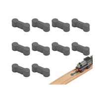 10 piezas de accesorios para ferrocarriles de madera para carriles Brio, rieles de madera, conectores de ferrocarril, adaptadores de tren de madera, conectores de carril, para puente y pistas suaves