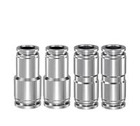 10 piezas de acero inoxidable 304, conector neumático de PU, reductor PG recto, conector rápido de 4, 6, 8, 10 y 12 mm, junta de manguera de compresor de aire(PG12-8,10 Pcs)