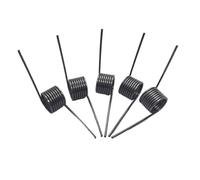 10 piezas de alambre 1,6 mm diámetro, ángulo 60°, 90°, 120°, 180°, exterior: 8 mm-18, longitud: vueltas, rotación a la izquierda, torsión, resorte acero 65 Mn en forma V(10mm,1.6mm(120 Angle))