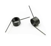 10 piezas de alambre de acero de 65Mn, diámetro 0,6, ángulo de 60, 90, 120 y 180 grados, resorte espiral en forma de V, resorte de torsión(5.4mm(9 laps),5.5mm(10pcs),0.6mm(90 degrees))