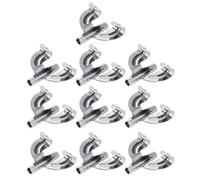 10 piezas de aleaciones para tambor de montaje de pieza de gancho para instrumentos, accesorios de repuesto para montaje de tambor