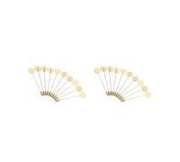 10 piezas de alfileres de solapa para corbata, sombrero, bufanda, broche, bandeja de bricolaje, almohadilla de 7,5 cm, cobre, 7.5cm, Plástico, como se describe en