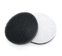 10 Piezas de Almohadillas de Pulido de 4 Pulgadas, Disco Autoadhesivo, Herramientas de Limpieza de Nailon para Limpieza, Gris