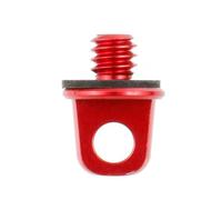 10 piezas de aluminio de 1/4 pulgadas tornillo accesorios de fotografía para cámara DSLR conexión cordón correa de hombro correa de cuello, color rojo