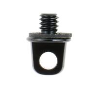 10 piezas de aluminio de 1/4 pulgadas tornillo accesorios de fotografía para cámara DSLR conexión cordón correa de hombro correa de cuello, color negro