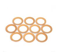 10 piezas de anillos de pistón para compresor de aire de 1100 W, juntas de goma resistentes al desgaste, sin aceite, repuestos de bomba 48 x 68 mm