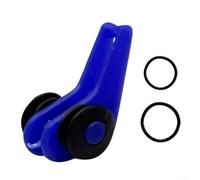 10 piezas de anzuelo de gancho de pesca gancho de pesca marco de plástico para anzuelos suaves de pececillo de cebo rápido herramienta de aparejo (azul)