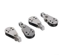 10 piezas de bloque de polea marina de acero inoxidable 304 de 25 mm rueda giratoria para barco de vela para kayak, accesorios de elevación al aire libre, engranaje de elevación polea de nailon (316)