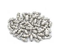 10 piezas de boquillas de engrase de acero inoxidable for boquillas de engrase de aceite, accesorios for pistolas de mantequilla, M6, M8, M10, M12, rosca macho de 1/8" y 1/4"(M8x1,0 Degrees)