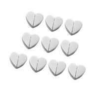 10 piezas de botones de cortina con diseño de corazón, clip de aleación para cortinas seguras, fugas de luz, fácil instalación, clip de cortina extraíble