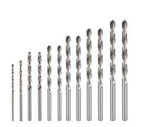 10 Piezas de Brocas Helicoidales Hss para Herramientas de Madera, Brocas Giratorias con Mini Portabrocas, Portabrocas Sin Llave de Cambio Rápido, Brocas Helicoidales para Taladro Manual (Color: 10 Pi