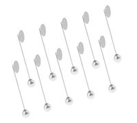 10 piezas de broches, charola en blanco, para solapa, sombrero, bufanda, broche, bricolaje, bolso de mano, 7.6cm, Plástico, como se describe en