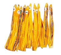 10 piezas de calamares de pesca, faldas de pulpos, señuelos suaves, cebos artificiales de agua salada, cebos artificiales, para hacer frente a pulpos grandes, falda de arrastre