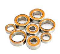 10 piezas de carretes de pesca giratorios con rodamientos de cerámica híbridos de fundición de acero inoxidable de 4 x 10 x 4 mm, 5 x 8 x 2,5 mm, 6 x 12 x 4 mm y 8 x 12 x 3,5 mm.(SMR115 5X11X4mm)