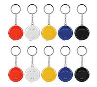 10 piezas de cinta métrica, regla métrica suave, accesorio para hacer tela, cinta métrica, 5 colores para costura, sastrería, manualidades, negro, azul, rojo, amarillo, blanco,