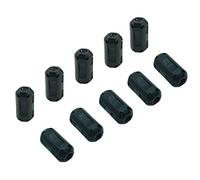 10 piezas de clip de ferrita de núcleo de anillo RFI EMI supresor de ruido de alta frecuencia de filtro clips de abrazadera de cable antiinterferencia para cable de altavoz de datos USB (5 mm de