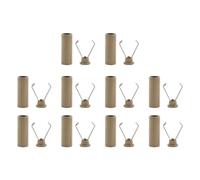 10 piezas de clips de cordón de metal multiusos, tope de cuerda elástica con capucha, costura, manualidades, equipo de campamento, clips de tapón de cordón