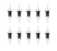 10 piezas de comprobación de vías para acuario estándar de 4 mm de diámetro estomático suministros de parada de control de retención de acuario