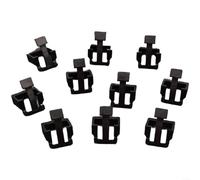 10 piezas de conectores RJ45 cubierta protectora para reparación de hebilla de cabeza de cristal, tapa de plástico resistente a los golpes para cable de red en la sala de servidores de oficina, negro