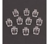 10 piezas de conectores RJ45 cubierta protectora para reparación de hebilla de cabeza de cristal, tapa de plástico resistente a los golpes para cable de red en la oficina sala de servidores, negro