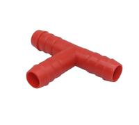 10 Piezas de conexión en T de plástico Rojo for Manguera de Tres vías, 51 mm x 25 mm x 9 mm