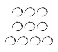 ＡＷＨＡＯ 10 Piezas de Cordón Trenzado de Nailon para Hacer Pulseras Elegantes, Pulseras Ajustables con Cierre Deslizante para Manualidades, Argenta Negra