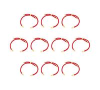 ＡＷＨＡＯ 10 Piezas de Cordón Trenzado de Nailon para Hacer Pulseras Elegantes, Pulseras Ajustables con Cierre Deslizante para Manualidades, áurea roja