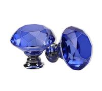10 Piezas De Cristal Con Diseño Forma Diamante 30 Mm para Tiradores Cajones