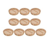 10 piezas de cubierta de ventilación redonda de 80 mm, cubierta de ventilación de plafón naranja con malla de plástico para ventilación para baño, cocina, armario, gabinete