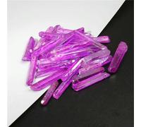 10 piezas de cuentas de cristal de cuarzo en bruto, dijes de puntada de palo, cuentas colgantes con perforaciones superiores, cuentas de puntada de palo, tipo 27-6-10MMX25-40MM