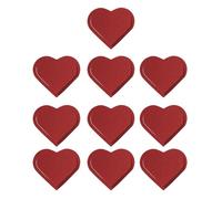 10 piezas de cuero PU marcapáginas en forma de corazón marcadores creativos simples libros Biblia para leer