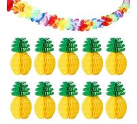 10 Piezas De Decoraciones De Piña, 1 Pieza De Girasoles De Dos Metros De Largo, Decoraciones Para Fiestas Tropicales, Decoraciones Para Fiestas Hawaianas, Decoración Para Fiestas De Verano