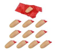 10 Piezas De Dedos Simulados, 10 Piezas De Bufandas Rojas, Dedos Falsos De Plástico Mágico, Tela De Entrenamiento, Juguetes Creativos Y Novedosos.
