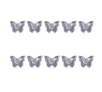 10 piezas de diamantes de imitación de circonita de lujo, mariposas, diamantes de imitación, piedras de cristal